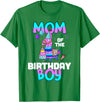 Llama Boys Kids Lovers Creations Llama Mom Shirt - Birthday Boy’s Cute Matching Party Outfit T-Shirt - Kelly Green