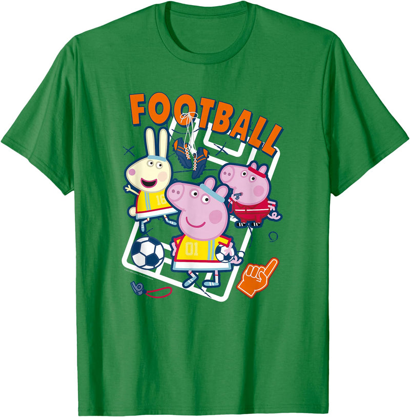 Peppa Pig Summer Games 2021 Football T-Shirt - Kelly Green