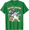 Dabbing Easter Bunny Rabbit Dab Dance Eggs Kids Boys Girls T-Shirt in Kelly Green