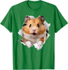 Cute Hamster Design for Men Women Kids Animal Hamster Lovers T-Shirt - Kelly Green