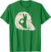 Rabbit Hand Shadow Puppet Bunny Animal Shadow T-Shirt in Kelly Green