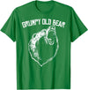 Miftees Grumpy Old Man Club Grumpy Old Bear T-Shirt - Kelly Green