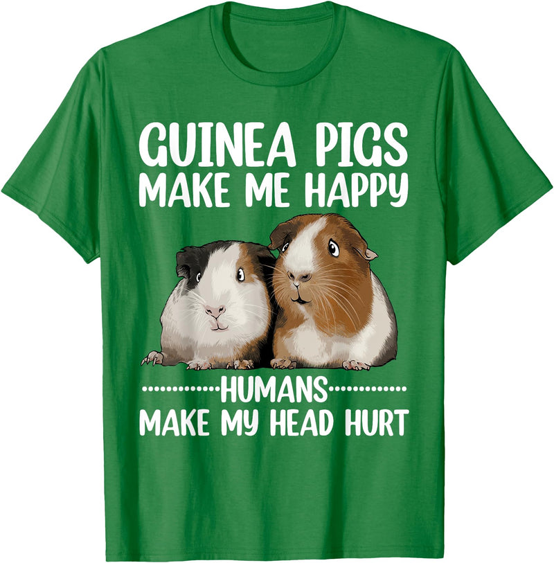 Guinea Pig Gift Guinea Pig Accessories & Stuff Best Guinea Pig Design For Men Women Kids Guinea Pig Lovers T-Shirt - Kelly Green