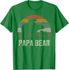 Bear Cubs Family Matching Gifts & Shirts Clothing Funny Papa Bear Shirts, Cub 2 Kids Fathers Day Grandpa T-Shirt - Kelly Green