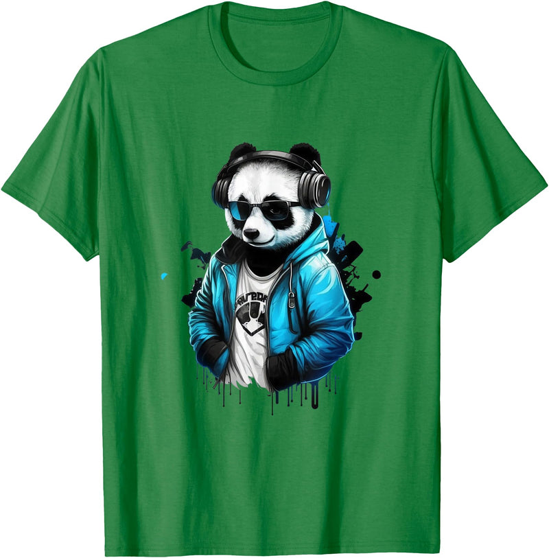 Panda Musik DJ Controller Gaming Panda Panda Music DJ Controller Gaming Panda T-Shirt - Kelly Green