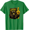 Cool Hockey Lion Game Day Sports Gift Funny Hockey Bear Game Day Vintage Shirt for Fans T-Shirt - Kelly Green