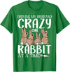 Funny Rabbits Gift Crazy Rabbit Lovers One Rabbit T-Shirt in Kelly Green