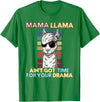 Mama Llama Designs Mama Llama Mom Funny Saying Cute Design For Men Women Kids T-Shirt - Kelly Green