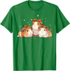 Guinea Pig Christmas Clothing Guinea Pigs Tangled Up In Christmas Lights Guinea Pig Lover T-Shirt - Kelly Green
