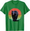 Wowsome! Retro Vintage Black Bear T-Shirt - Kelly Green