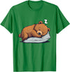 Cute Sleeping Animals Napping Bear Sleeping Sleepy Bear Cute Bear Sleeping T-Shirt - Kelly Green