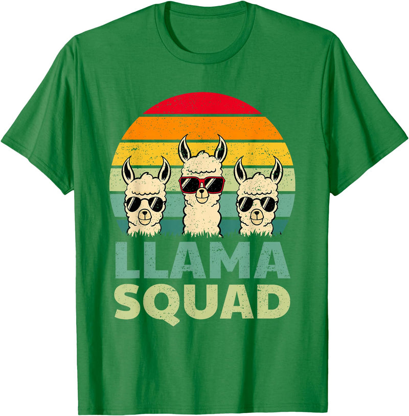 Funny Llama Gift Llama Lover Accessories & Stuff Funny Llama Design for Men Women Llama Alpaca Farm Animal T-Shirt - Kelly Green