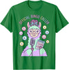 Cute Bingo Caller Activity Staff Gear Official Bingo Caller Llama Funny Activity Director Alpaca T-Shirt - Kelly Green