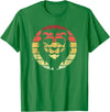 Lion Accessories & Clothing Gifts Women Men Kids Lion Retro Style Vintage T-Shirt - Kelly Green
