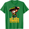 Jamaican Gifts for proud Jamaican Men, Women, Kids WI RUN TINGS Teddy Bear Jamaica Flag Shirt Jamaican Clothing T-Shirt - Kelly Green