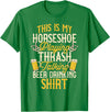 Horseshoes Gift & Throwing Horseshoes Apparel Horseshoe Game Horseshoe Throwing T-Shirt - Kelly Green