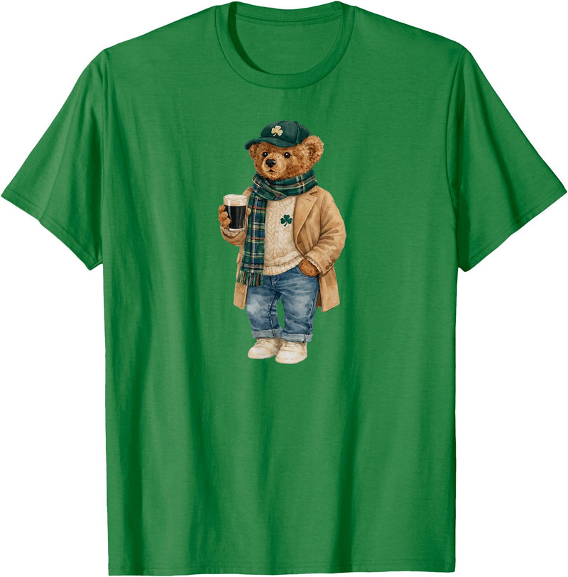 Lucky Teddy Bear St Patricks Day Irish t -shir t Lucky Teddy Bear St Patricks Day Irish T-Shirt - Kelly Green