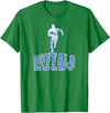 Vintage Buffalo Rugby Merch Vintage Buffalo Rugby with Rugby Player T-Shirt - Kelly Green