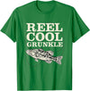 Angling Grunkle Freshwater Pickerel Fishing Rod Reel Cool Grunkle Fly Fishing Walleye Fishing Pole Grunkle T-Shirt - Kelly Green