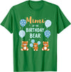 Balloons Birthday Party Matching Family Tee Birthday Bear Grandma Mimi Of The Birthday Boy T-Shirt - Kelly Green