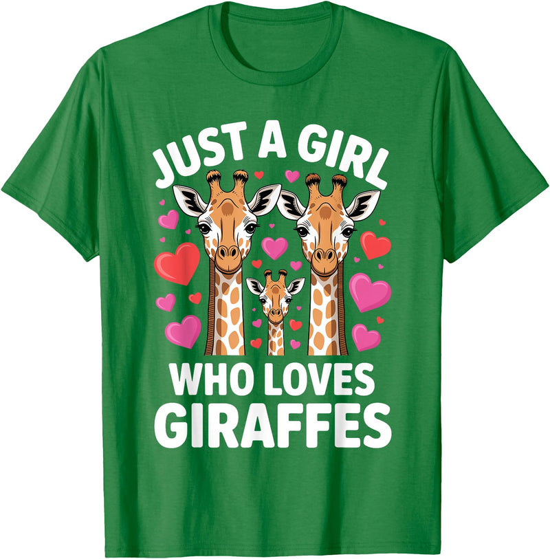Giraffe Gift For Giraffe Lover Accessories & Stuff Cute Giraffe Art for Women Girls Giraffe Print Giraffe Lover T-Shirt - Kelly Green