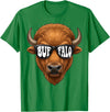 generic Buffalo with Sunglasses Wildlife Graphic for Men Women Kids T-Shirt - Kelly Green