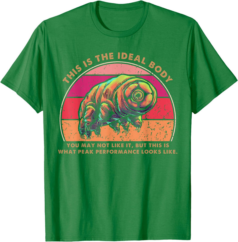 Tardigrade Shifts Gifts For Microbiologist Ideal Body Funny Tardigrade Water Bear Moss Piglet T-Shirt - Kelly Green