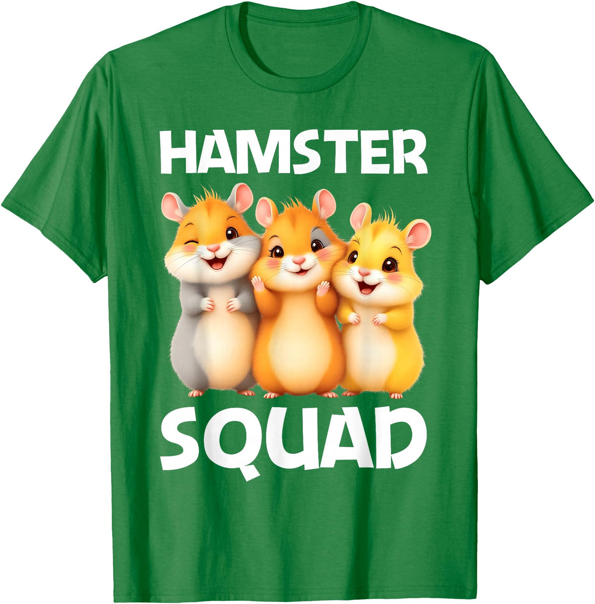 Cute Hamster Design for Men Women Kids Dwarf Hamster Lovers T-Shirt - Kelly Green