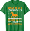 American Quarter Horse Riding Racing Horses American Quarter Horse Owner Horse Riding Horses Racing T-Shirt - Kelly Green