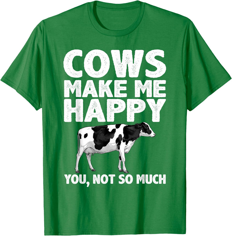 Cow Gift Cow Lover Accessories Cattle Farmer Stuff Cool Cow Art For Men Women Cow Farmer Dairy Cows Farm Animal T-Shirt -