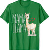 Llama Family Tees NYC Mama Llama Gift Funny Matching Family Tribe Mom Mommy Mum T-Shirt - Kelly Green