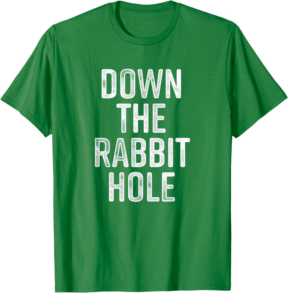 The Rabbit Hole Down T-Shirt in Kelly Green