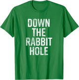 The Rabbit Hole Down T-Shirt in Kelly Green