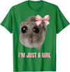 I'm Just a Girl Hamster FUNNY T-Shirt - Kelly Green