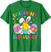 Easter Egg Hunt Supervisor Hunting Rabbit Easter Day Kids T-Shirt in Kelly Green