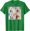 Animal Photobooth Love Guinea Pigs Men Women Kids Funny Guinea Pig Face Pet Cavy Mom Guinea Pig Birthday T-Shirt - Kelly Green