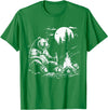 Camping Grizzly Bear Camping Bear Drinking Beer Hiking Nature Funny Grizzly Bear T-Shirt - Kelly Green