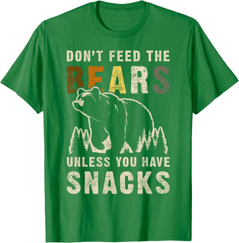 Bear Community Bear Brotherhood Gay Men Gifts Gay Bear Pride Don't Feed Bears Funny Bear Flag T-Shirt - Kelly Green