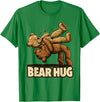 Bear Hug Wrestling Bear Hug - Wrestling bears T-Shirt - Kelly Green