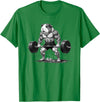 Strong Guinea Pig Lifting Fitness Workout Cool Muscular Guinea Pig Bodybuilder Fitness Power Gym T-Shirt - Kelly Green
