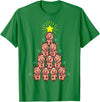 Piggy Go Cute Pig Christmas Tree Gift Shirt Farm Piggies T-Shirt - Kelly Green