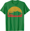 Tuna Fishing Apparel Co. Tuna Fishing Retro Sunset Bluefin Fisherman T-Shirt - Kelly Green