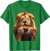 Animal Hotdog Design Lion Hotdog T-Shirt - Kelly Green