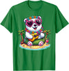 Hawaii Polar Bear Summer Costume For Women Men Polar Bear Hawaiian Costume Kids Summer Vacation Polar Bear T-Shirt - Kelly Green