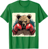 Funny Boxing Animals Boxer Bear With Boxing Gloves Kickboxing Funny Boxing T-Shirt - Kelly Green