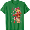 Valentine Highland Cow t -shir t Valentine Highland Cow T-Shirt - Kelly Green