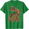 Camo Easter Bunny Patchwork Spring Rabbit Men Women Kids T-Shirt in Kelly Green