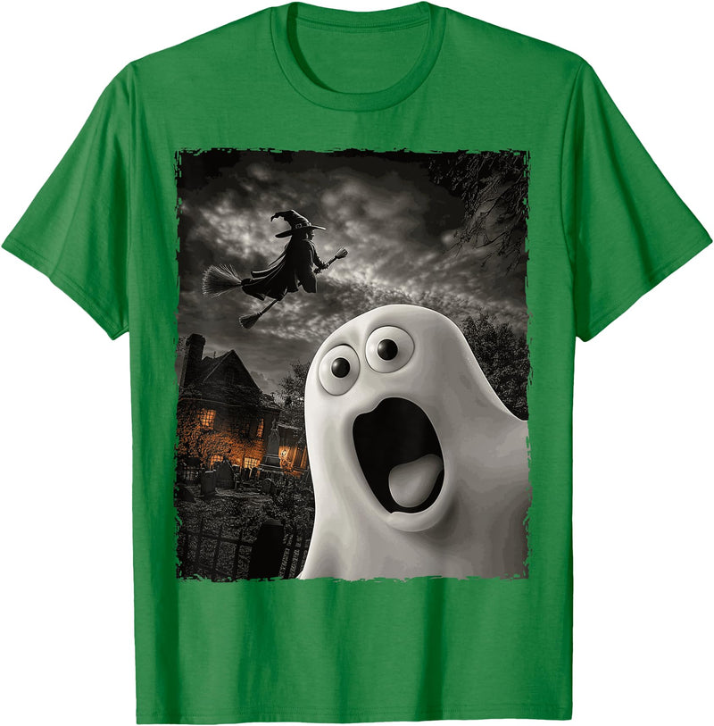 Funny Tee-Tshirt Halloween Gift Ideas Funny Boo Ghost Witch Halloween Costume T-Shirt - Kelly Green