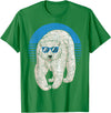 Arctic Animal Polar Bear Gifts Arctic Animal Lover Cool Sunglasses Retro Polar Bear T-Shirt - Kelly Green