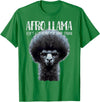 Llama Corner Afro Llama Ain't Got Time for Your Drama - Llama Gift T-Shirt - Kelly Green